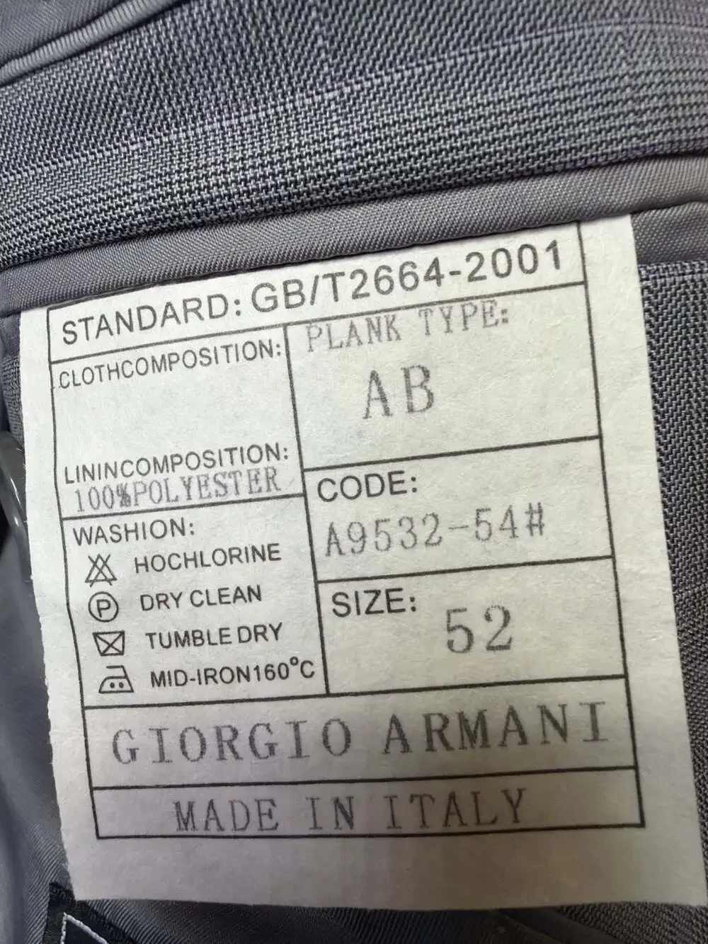 Giorgio Armani Le Collezioni Grey Plaid Two-Button Suit Jacket Blazer
